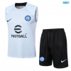 Camiseta futbol Entrenamiento Sin Mangas Inter Milan + Pantalón Corto 2024/25 azul claro