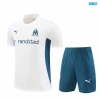 Camiseta futbol Marsella + Pantalón Corto 2024/25 Blanco