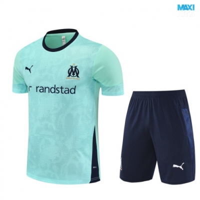 Camiseta futbol Marsella Niño + Pantalón Corto 2025/26 Azul