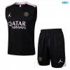 Camiseta futbol Entrenamiento Sin Mangas Paris Saint Germain + Pantalón Corto 2024/25 negro
