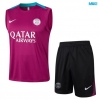 Camiseta futbol Entrenamiento Sin Mangas Paris PSG + Pantalón Corto 2024/25 Rosa