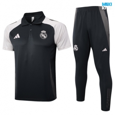 Camiseta futbol Polo Real Madrid 2024/25 gris