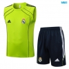 Camiseta futbol Entrenamiento Sin Mangas Real Madrid + Pantalón Corto 2025/26 verde/negro/Blanco