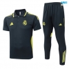 Camiseta futbol Polo Real Madrid 2025/26 Gris oscuro/verde