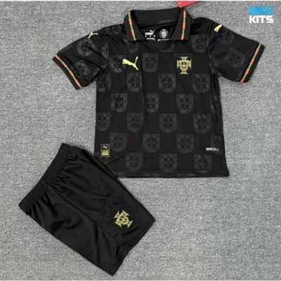 Camiseta futbol Portugal Niño Segunda Negro 2026/27