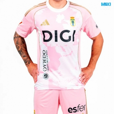 Camiseta futbol Real Oviedo Rosa 2025/26