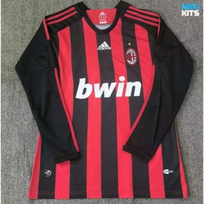 Camiseta futbol Retro AC Milan Primera Manga Larga 2008