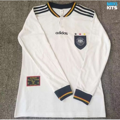 Camiseta futbol Retro Alemania Primera Manga Larga 1996