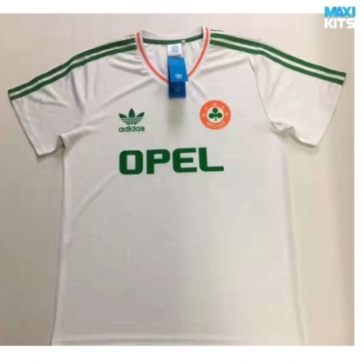 Camiseta futbol Retro Irlanda Segunda Blanco 1990