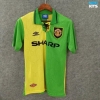 Camiseta futbol Retro Manchester United Segunda Verde/Amarillo 1992-94