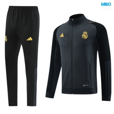 Chaqueta Chandal Real Madrid 2024/25 gris oscuro