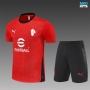 Camiseta futbol AC Milan Niño + Pantalón Corto 2025/26 rojo/negro