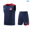 Camiseta futbol Entrenamiento Sin Mangas Atlético de Madrid + Pantalón Corto 2024/25 Azul marino