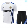 Camiseta futbol Inter Milan + Pantalón Corto 2025/26 Blanco/negro/Azul
