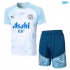 Camiseta futbol Manchester City + Pantalón Corto 2024/25 azul claro