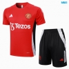 Camiseta futbol Manchester United + Pantalón Corto 2024/25 rojo