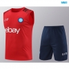 Camiseta futbol Entrenamiento Sin Mangas Nápoles + Pantalón Corto 2024/25 rojo