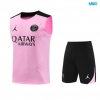 Camiseta futbol Entrenamiento Sin Mangas Paris PSG + Pantalón Corto 2024/25 rosa