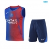 Camiseta futbol Entrenamiento Sin Mangas Paris PSG + Pantalón Corto 2025/26 rojo/Azul
