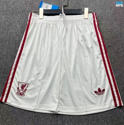 Maxikits Hacer Camiseta de futbol Pantalón Corto Liverpool Segunda Blanco 2026/27 por mayor