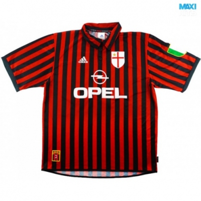 Camiseta futbol Retro AC Milan Primera 1999-00