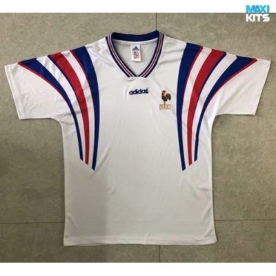 Camiseta futbol Retro Francia Blanco Segunda 1996