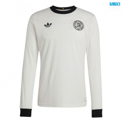 Camiseta futbol Alemania 120 aniversario Manga Larga Blanco 2025/26