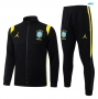 maxikits Chaqueta Chándal fútbol Brasil Niño 2026/27 Negro/Amarillo k235