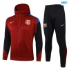 Chaqueta Chandal Con Capucha Barcelona 2024/25 rojo granate