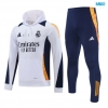 Chaqueta Chandal Con Capucha Real Madrid 2024/25 Blanco