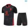 Camiseta futbol AC Milan + Pantalón Corto 2025/26 negro/rojo