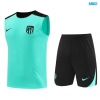 Camiseta futbol Entrenamiento Sin Mangas Atlético de Madrid + Pantalón Corto 2024/25 verde