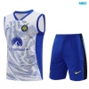 Camiseta futbol Entrenamiento Sin Mangas Inter Milan + Pantalón Corto 2024/25 Blanco