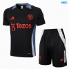 Camiseta futbol Manchester United + Pantalón Corto 2024/25 negro