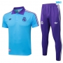 Camiseta futbol Polo Real Madrid 2025/26 Azul claro/Violeta/Blanco