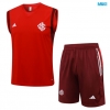 Camiseta futbol Entrenamiento Sin Mangas SC Internacional + Pantalón Corto 2024/25 rojo