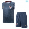 Camiseta futbol Entrenamiento Sin Mangas Sao Paulo + Pantalón Corto 2025/26 Gris