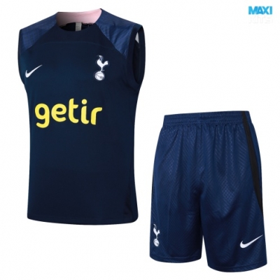 Camiseta futbol Entrenamiento Sin Mangas Tottenham Hotspur + Pantalón Corto 2024/25 azul real
