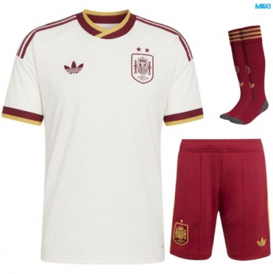 Maxikits Ofertas Camisetas futbol Espana Niño Segunda 2 estrellas 2026/27 por mayor