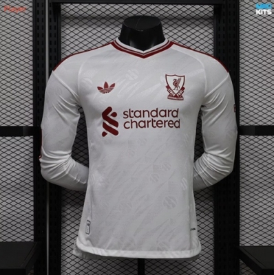 Maxikits Hacer Camiseta de futbol Versión Player Liverpool Segunda Manga Larga 2026/27 por mayor