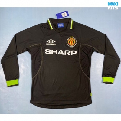 Camiseta futbol Retro Manchester United Segunda Manga Larga 1998-99