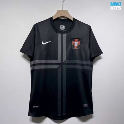 Camiseta futbol Retro Portugal Negro 12-13