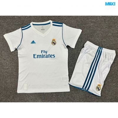 Camiseta futbol Retro Real Madrid Niño Primera 2017-18