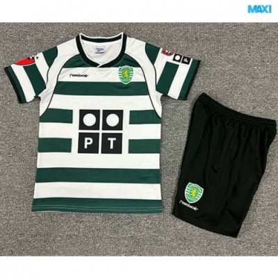 Camiseta futbol Retro Sporting CP Niños Primera 2001-03
