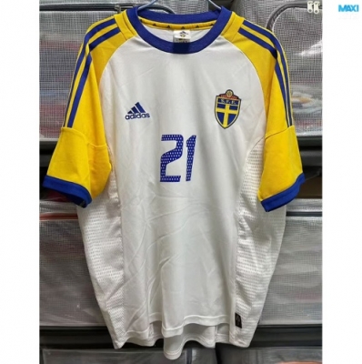 Maxikits Buscar Camisetas futbol Retro Suecia Segunda 2002 por mayor